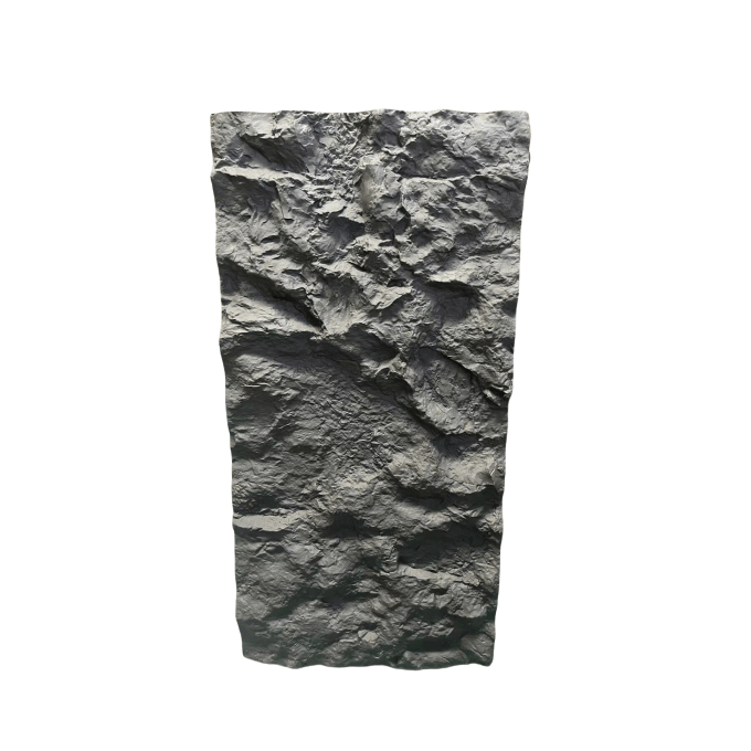 Dekorasi eksterior rumah dengan panel rock pu